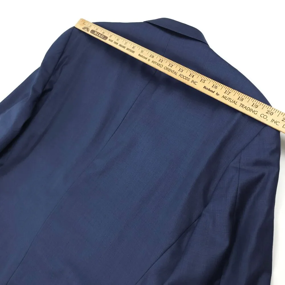 PETER MILLAR 100% Wool Two Button Blazer Jacket 48T Old Money Academia Preppy 48